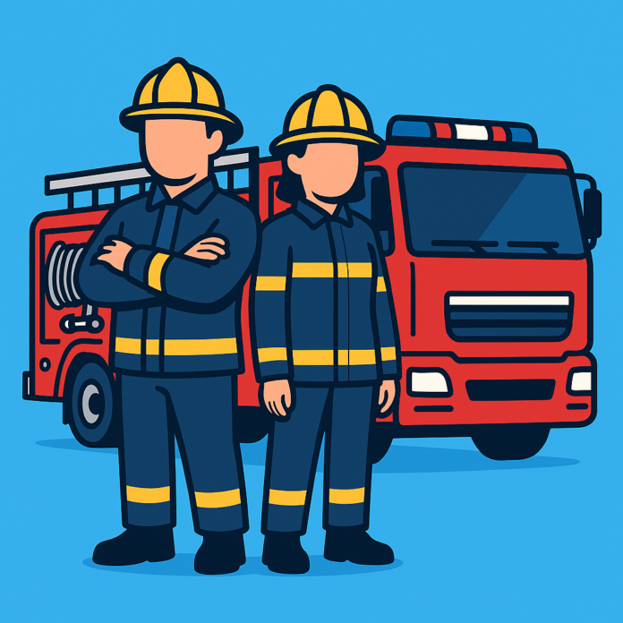 Illustration of Incendio en el vaciadero municipal sobre Bv O. Lagos zona rural