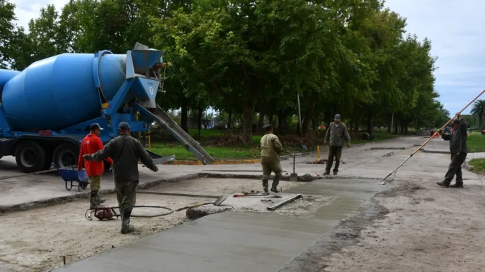 Casilda avanza con obras en cinco frentes simultáneos en distintos puntos de la ciudad
