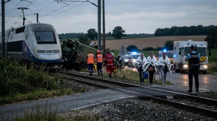 Choque entre un TGV y un vehículo militar en el norte de Francia: un muerto y varios heridos