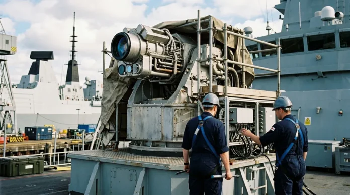 El Reino Unido acelera el despliegue naval del láser DragonFire para defensa contra drones