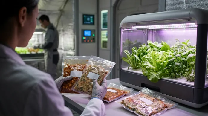 Comidas reconfortantes y cultivos fuera de la Tierra: cómo será la dieta en la nueva era lunar