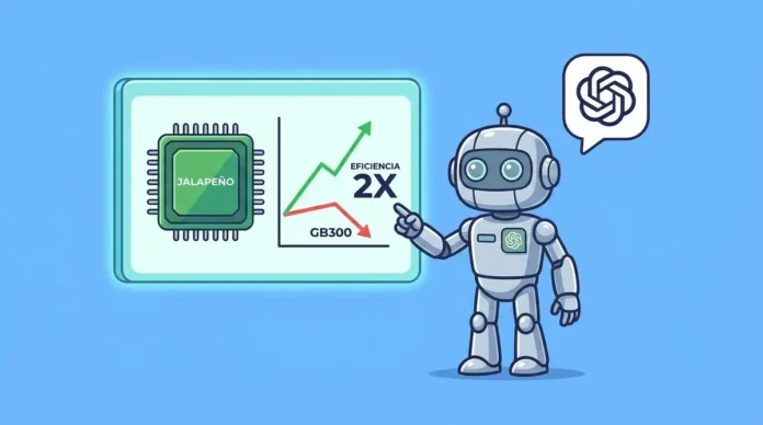 OpenAI presenta su chip Jalapeño y afirma superar al Nvidia GB300 en eficiencia