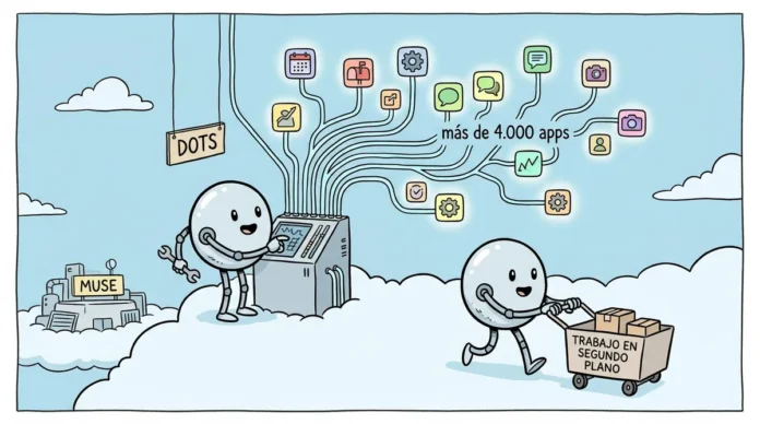 OpenAI lanzó Dots, asistentes de IA en segundo plano que compiten con Muse, de Meta