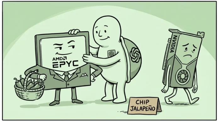 OpenAI usa CPU AMD EPYC y no Nvidia Vera para su chip de IA Jalapeño