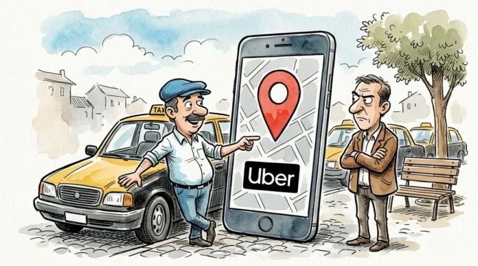 Propietarios de taxis de Casilda convocaron a concentrarse por la llegada de Uber