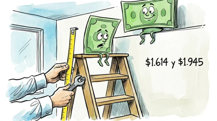 El REM proyecta un dólar mayorista de $1.614 en diciembre y $1.945 en octubre de 2027